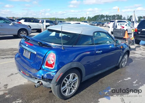 2013 Mini Coupe Cooper from USA, damaged, VIN WMWSX1C57DT623151